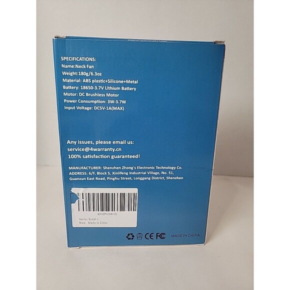 Yaltoon Neck Fan Black - Picture 3 of 4